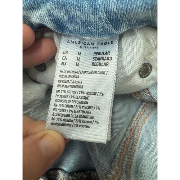 American Eagle Next Level Stretch Super High-Rise Flare Jeans Size 16 - Picture 9 of 11